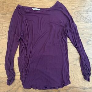 Victoria's Secret Open Back Plum Long Sleeve Tee